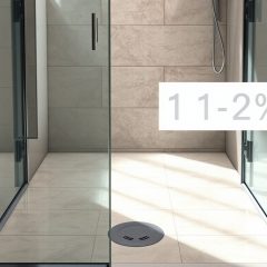 Jaki spadek pod prysznic walk-in zapewnia skuteczne odprowadzenie wody i komfort użytkowania