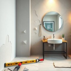 Krzywe ściany w łazience: jak skutecznie wyrównać powierzchnię przed układaniem płytek i montażem armatury